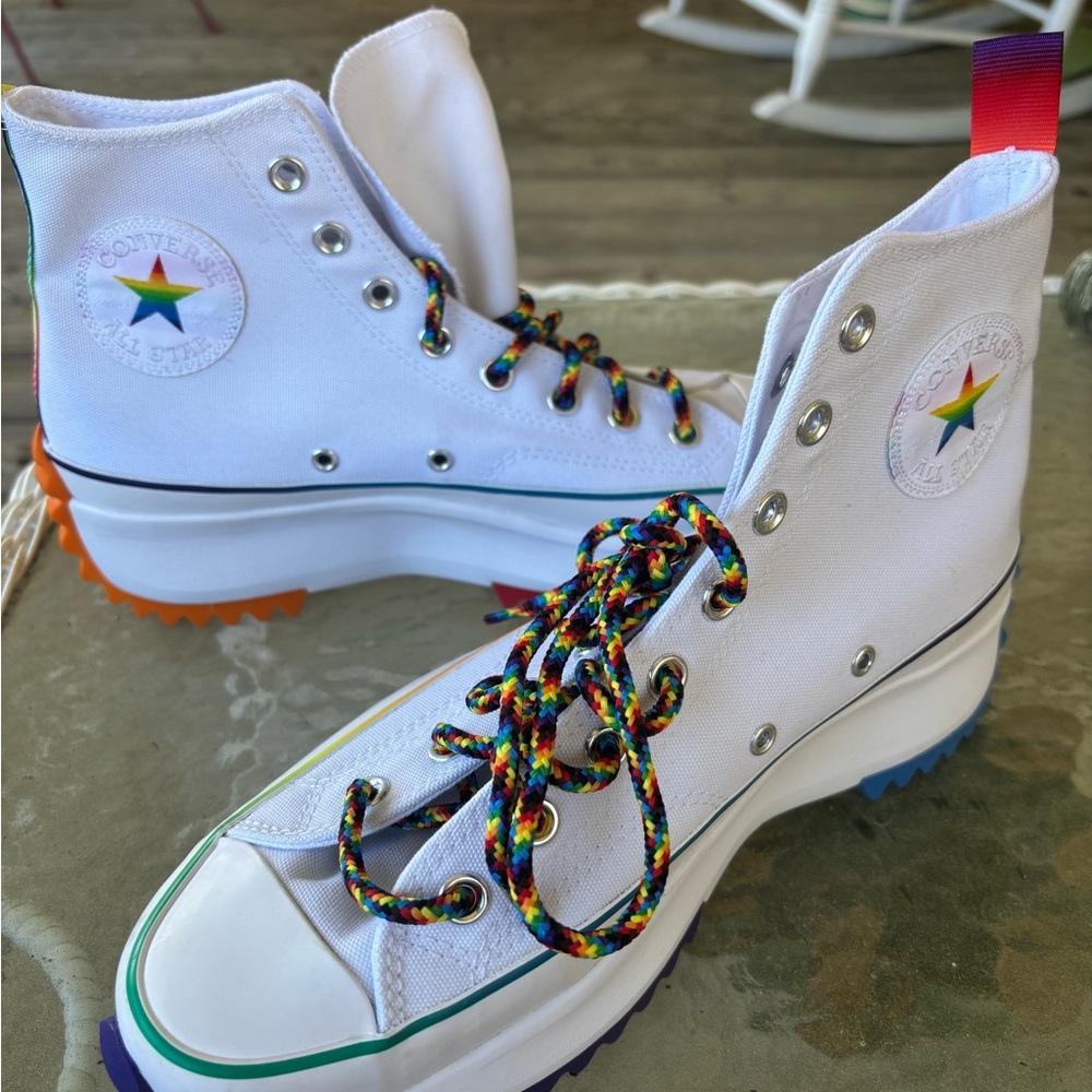 Converse Run Star Hike High Top Pride Men Size 9 or Womens 10.5 170824c New New - Picture 12 of 15
